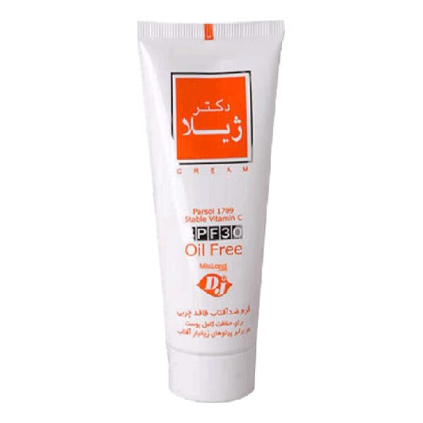 کرم ضد آفتاب بی رنگ فاقد چربی SPF۳۰ دکتر ژیلا