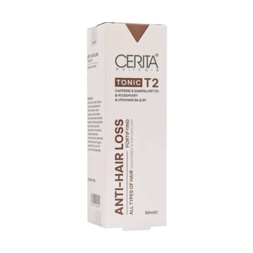 Cerita Anti Hair Loss Herbal Hair Tonic T2 For All Hair 50 ml هیرتونیک گیاهی T2 سریتا مناسب انواع مو 50 میلی لیتر