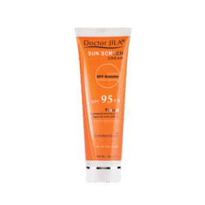 کرم ضد آفتاب رنگی SPF95 دکتر ژیلا با چربی کنترلی با استفاده از بازتابنده های معدنی و جاذبهای شیمیایی پرتوهای فرا بنفش از پوست در برابر آفتاب محافظت می کند.