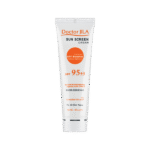 در کرم ضد آفتاب بی رنگ SPF95 دکتر ژیلا از جاذب‌های شیمیایی مورد تایید FDA و کمپلکس‌های بازتابنده معدنی استفاده‌ می شود و برای مصرف انواع پوست مناسب است.