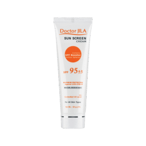 در کرم ضد آفتاب بی رنگ SPF95 دکتر ژیلا از جاذب‌های شیمیایی مورد تایید FDA و کمپلکس‌های بازتابنده معدنی استفاده‌ می شود و برای مصرف انواع پوست مناسب است.