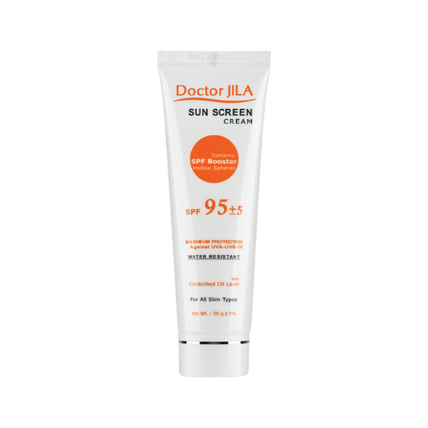 در کرم ضد آفتاب بی رنگ SPF95 دکتر ژیلا از جاذب‌های شیمیایی مورد تایید FDA و کمپلکس‌های بازتابنده معدنی استفاده‌ می شود و برای مصرف انواع پوست مناسب است.