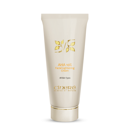 کرم لایه بردار سینره AHA 10% (آلفا هیدروکسی اسید سینره) با نفوذپذیری بالا به داخل لایه شاخی، سبب جدا شدن سلول های کهنه از سطح پوست می شود.