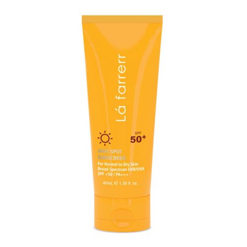 کرم ضد آفتاب و ضد لک بی رنگ SPF50 پوست خشک لافارر