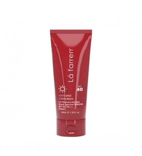 کرم ضد آفتاب و ضد لک رنگی SPF40 پوست خشک و معمولی لافارر