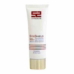 کرم ضد آفتاب فلوئید بی رنگ ساین شیلد SPF50 ساین اسکین