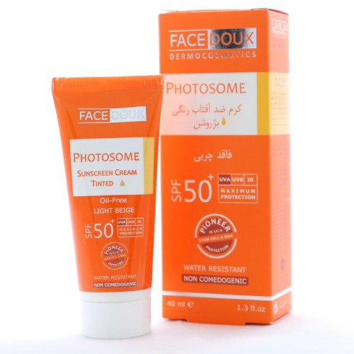 31-1 کرم ضد آفتاب رنگی فوتوزوم فیس دوکس ⁺SPF50 مناسب پوست چرب ۴۰ میلی لیتر - تصویر 1