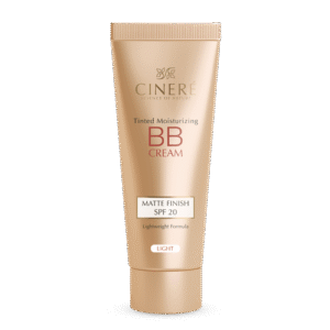 کرم پودر مرطوب کننده (بی بی کرم) SPF 20 سینره مناسب انواع پوست به طور همزمان هم نقش مرطوب کنندگی و هم کرم پودر با پوشانندگی بالا را برای پوست ایفا می‌کند.