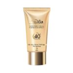 ضد آفتاب کرم پودری SPF40 مدیسان انواع پوست بژ خیلی روشن