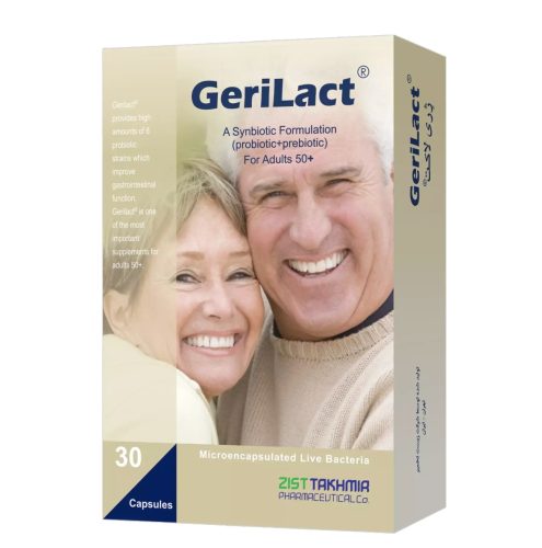 Zist Takhmir Gerilact 2plus 30 Caps کپسول ژری لاکت توپلاس زیست تخمیر