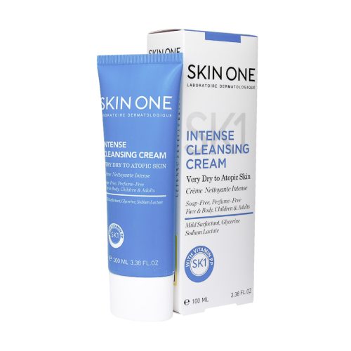 Skin One Intense Cleansing Cream Very Dry To Atopic Skin 100 ml کرم پاک کننده اینتنس صورت و بدن اسکین وان