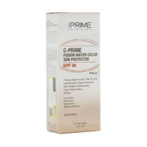 فلوئید ضد آفتاب رنگی SPF۵۰ فیوژن واتر پرایم حاوی ویتامین C - بژ طبیعی