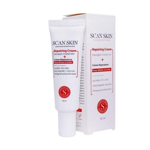 Scan-Skin-Repairing-Cream-For-Irritated-Skin کرم ترمیم کننده چروک سطحی پوست اسکن اسکین 30 میلی لیتر - Image 1