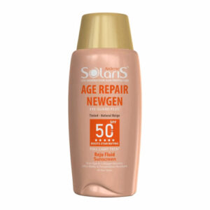 فلوئید ضد آفتاب و ضد چروک رنگی SPF50 سولاریس آردن مدل ایج ریپیر نیوژن بژ طبیعی