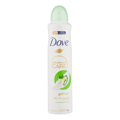 اسپری ضد تعریق زنانه داو مدل Go fresh با رایحه چای سبز و خیار حجم 250 میلی لیتر