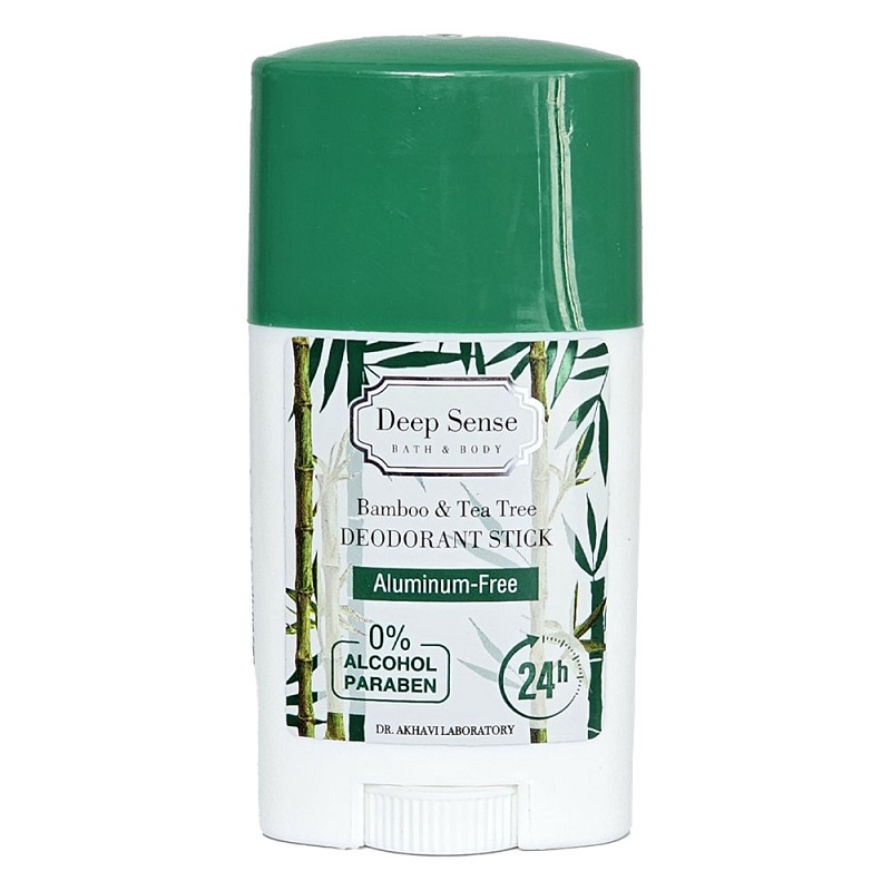 Deep-Sense-Bamboo-Tea-Tree-Deodorant-Stick-40-gr استیک خوشبو کننده بدن بامبو و درخت چای دیپ سنس