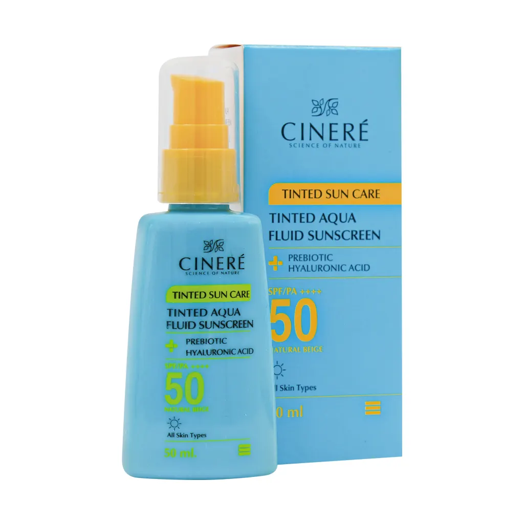 Cinere Sucscreen Fluid SPF50 For All Skin فلوئید ضد آفتاب SPF50 سینره مناسب انواع پوست 50 میلی لیتر