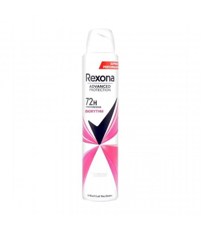 Rexona Advanced Protection Biorythm Antiperspirant Spray اسپری ضد تعریق 200 میلی لیتر رکسونا Advanced Protection Biorythm