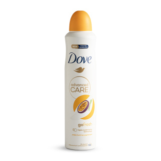 Dove Go Fresh Antiperspirant Spray with Passion Fruit Scent For Women 250ml اسپری ضد تعریق زنانه داو مدل Go Fresh با رایحه پشن فروت حجم 250 میلی لیتر