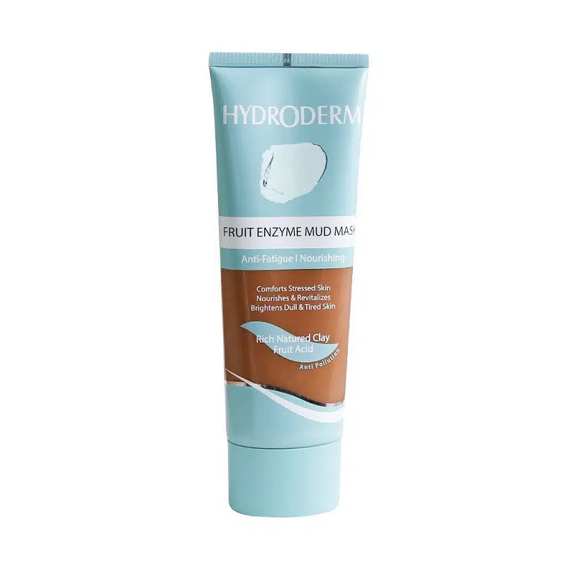 Hydroderm Fruit Enzyme Mud Mask 100 g ماسک گلی مغذی پوست هیدرودرم حاوی گل رس و اسید میوه 100 گرم