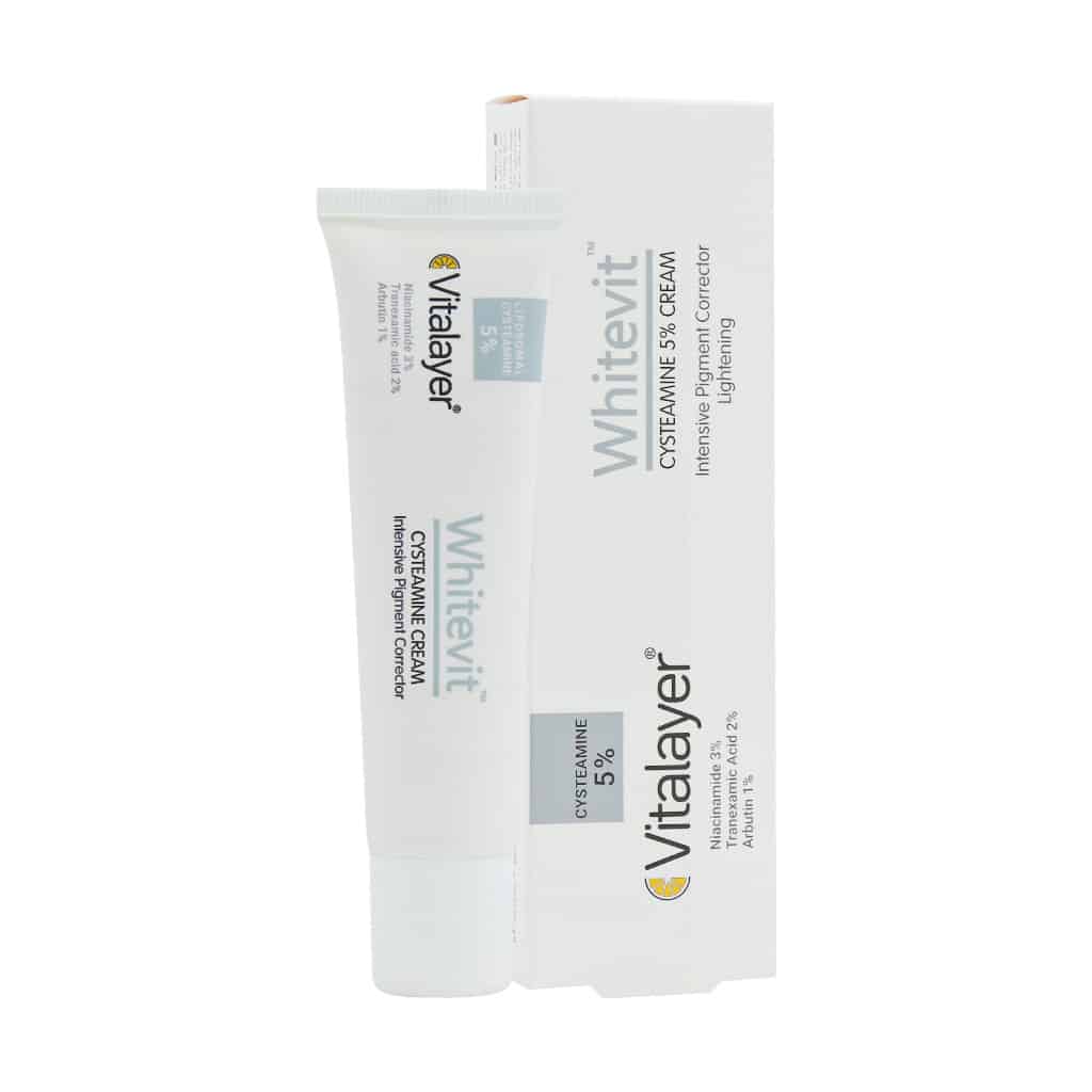 Vitalayer Cysteamine 5 Cream 40 Ml کرم ضد لک و روشن کننده قوی سیستئامین 5% وایت ویت ویتالیر 40 میلی لیتر - تصویر 1