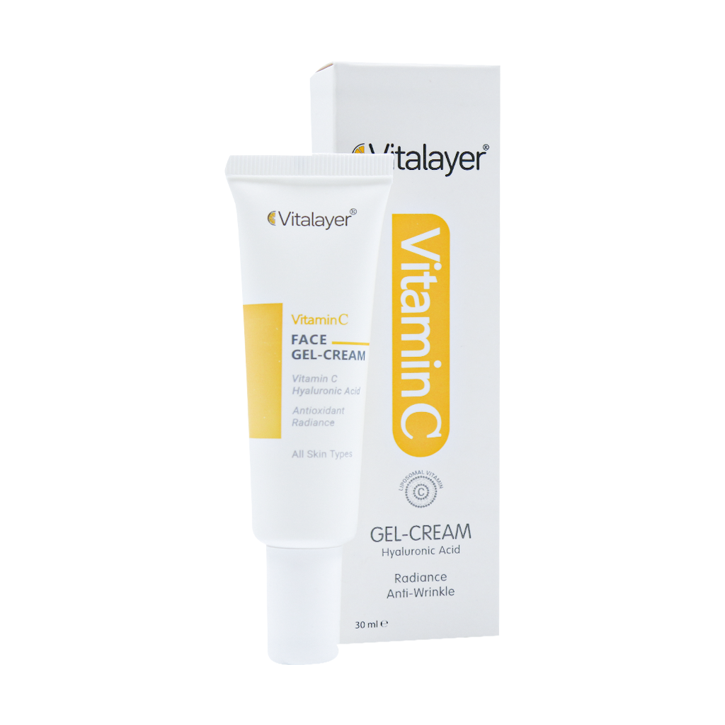 Vitalayer Vitamin C Face Gel Cream 30 Ml ژل کرم ویتامین C صورت ویتالیر 30 میلی لیتر - تصویر 1